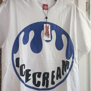 Icecream Men's White and Blue T-Shirt